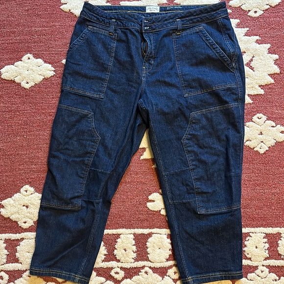 Pilcro the wanderer polished relaxed leg crop jeans size 20 - Picture 6 of 8